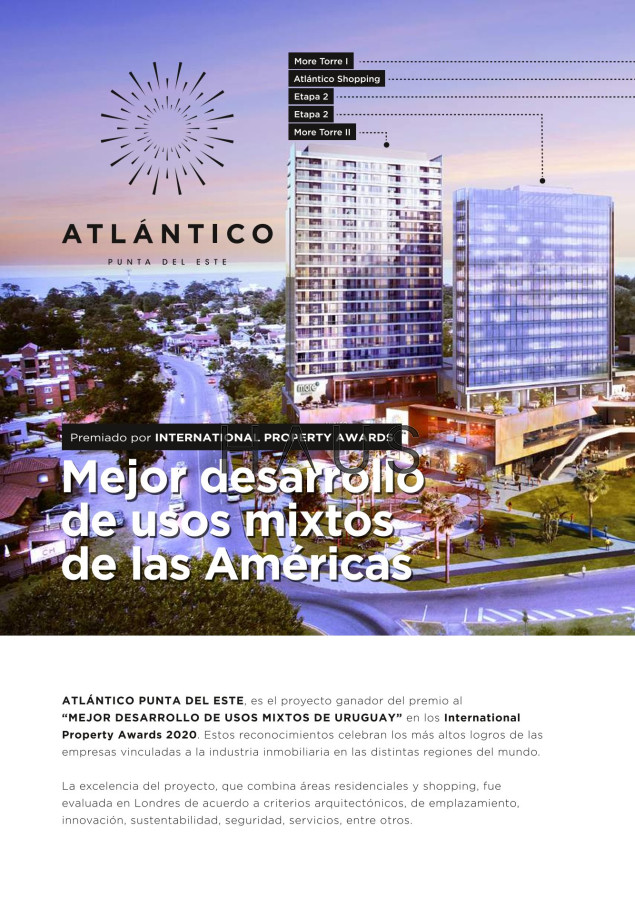 Apartamento ID.106 - MONOAMBIENTE EN VENTA PUNTA DEL ESTE LISTO PARA VIVIR O RENTAR