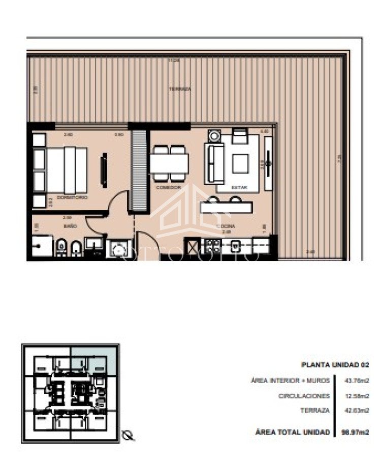 Apartamento ID.26876 - Apartamento de 1 dormitorio en venta, Punta del Este