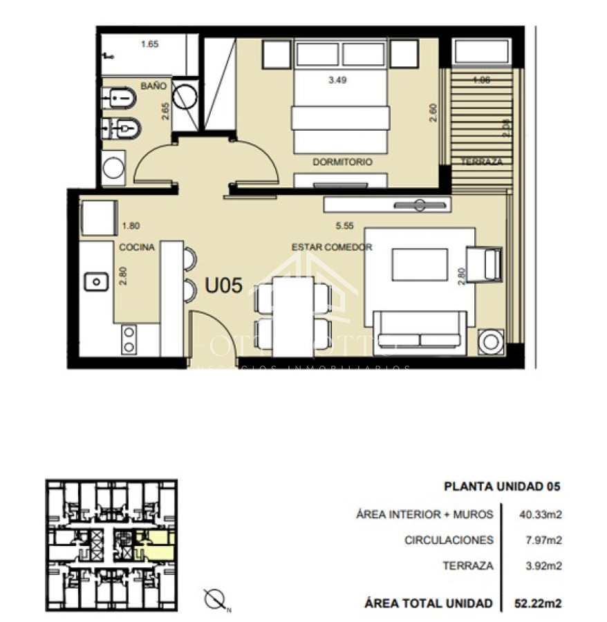 Apartamento ID.26824 - Apartamento de 1 dormitorio en venta, Punta del Este