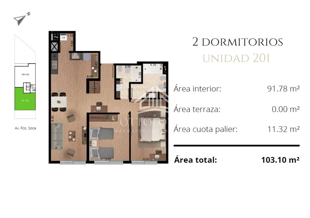 Apartamento ID.25940 - Apartamento con excepcional ubicación!!
