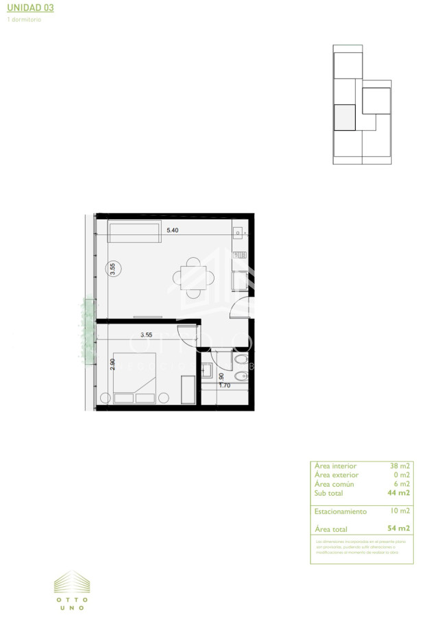 Apartamento ID.26294 - Apartamento en venta 1 dormitorio muy bien ubicado!
