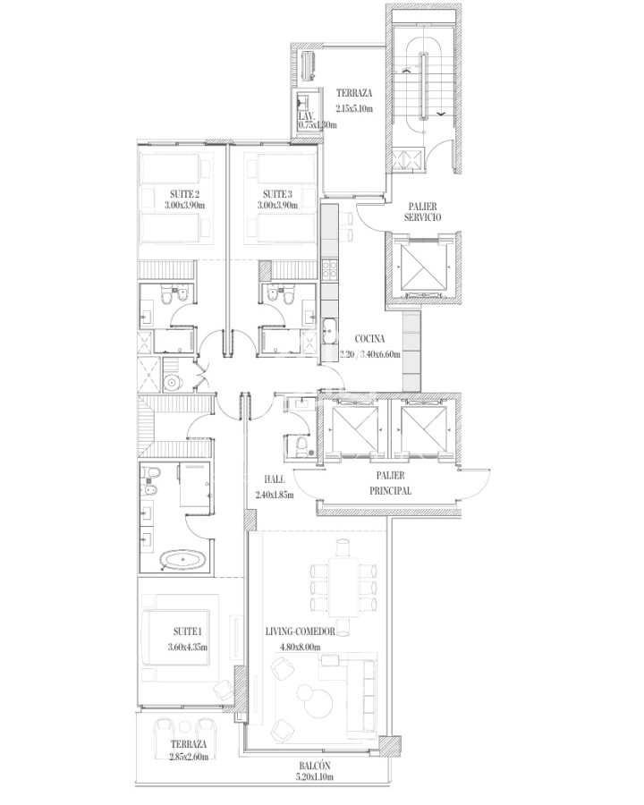 Apartamento ID.28628 - Apartamento en venta 3 dormitorios en Punta Del Este