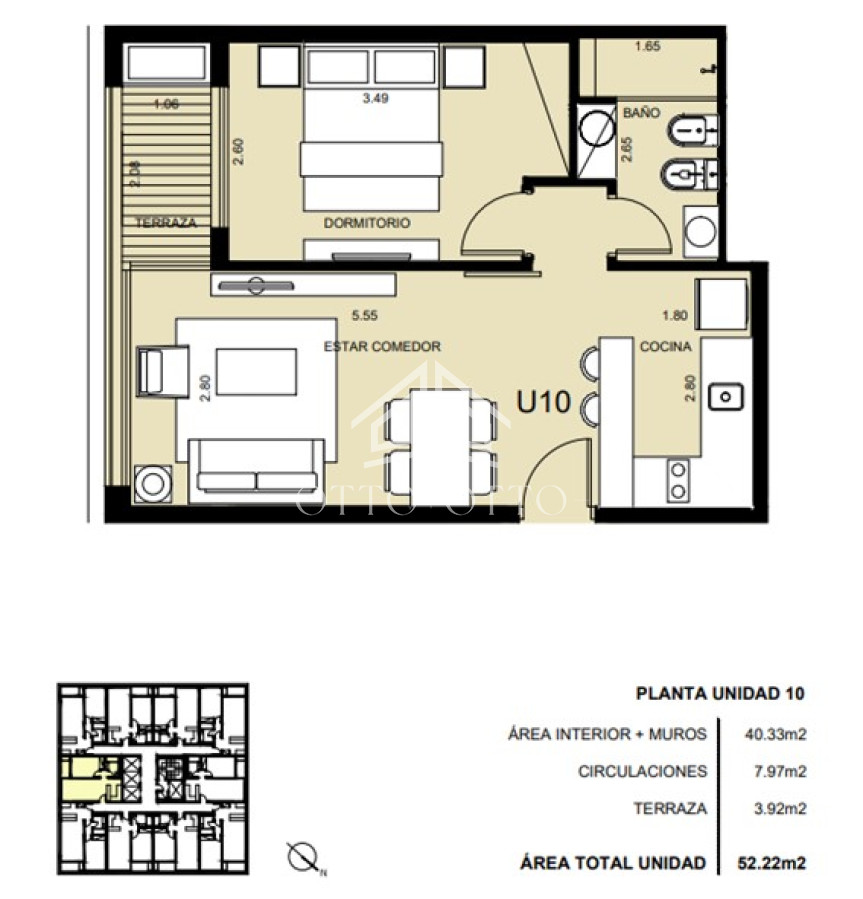Apartamento ID.26829 - Apartamento de 1 dormitorio en venta, Punta del Este