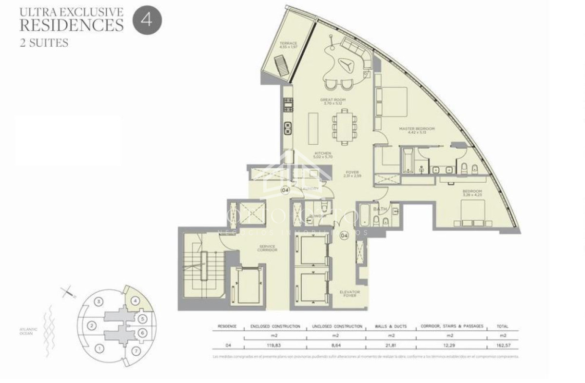 Apartamento ID.27358 - Apartamento de 2 dormitorios en venta, Punta del Este TRUMP TOWER
