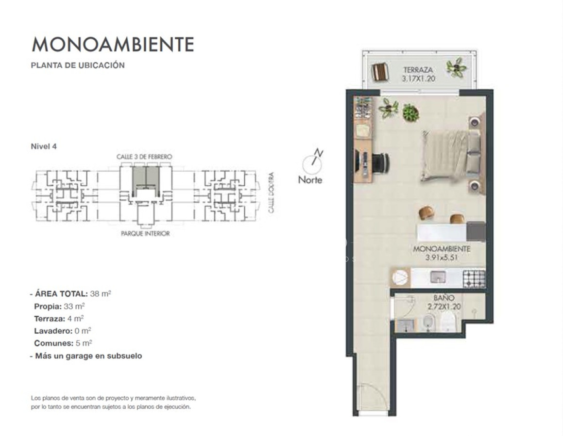 Apartamento ID.27129 - Monoambiente en venta, Maldonado