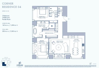 enta apartamento dos dormitorios Punta del Este playa Brava edificio Cipriani