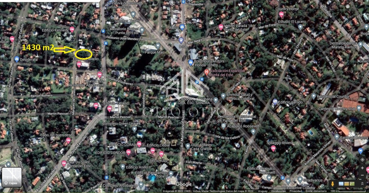 Terreno ID.24854 - Terreno apto para bloque. Punta del Este