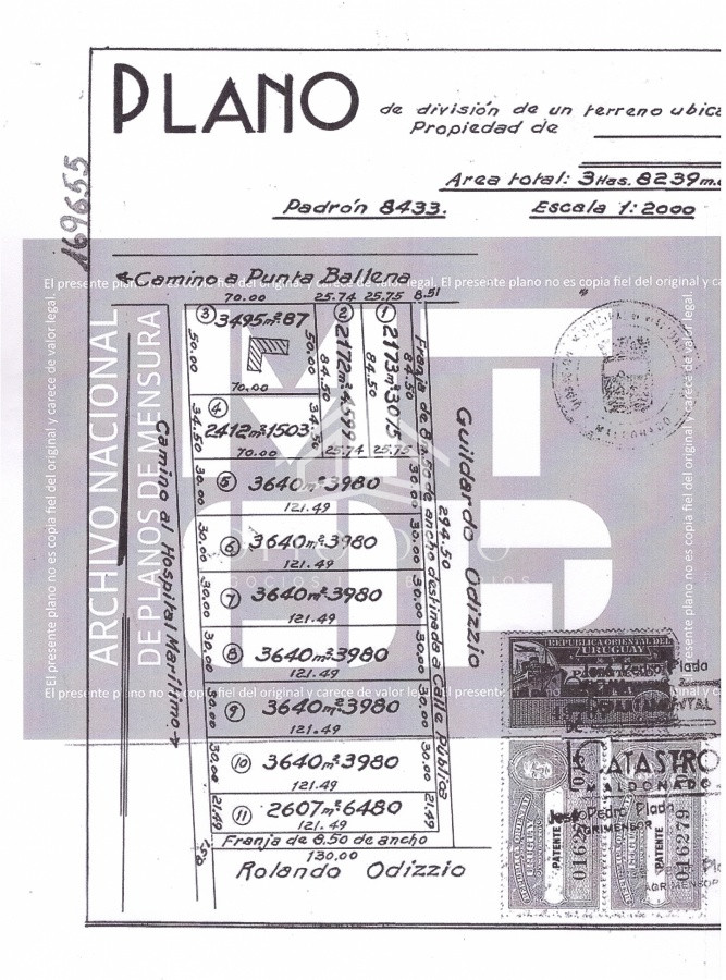 Terreno ID.25369 - Lote con + de 10.000 metros. Punta del Este. Camino Lussich
