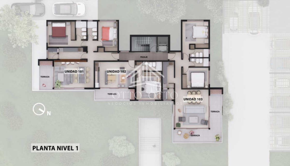 Apartamento ID.26197 - Apartamento en venta de 1 dormitorio en Playa Brava, Punta del Este