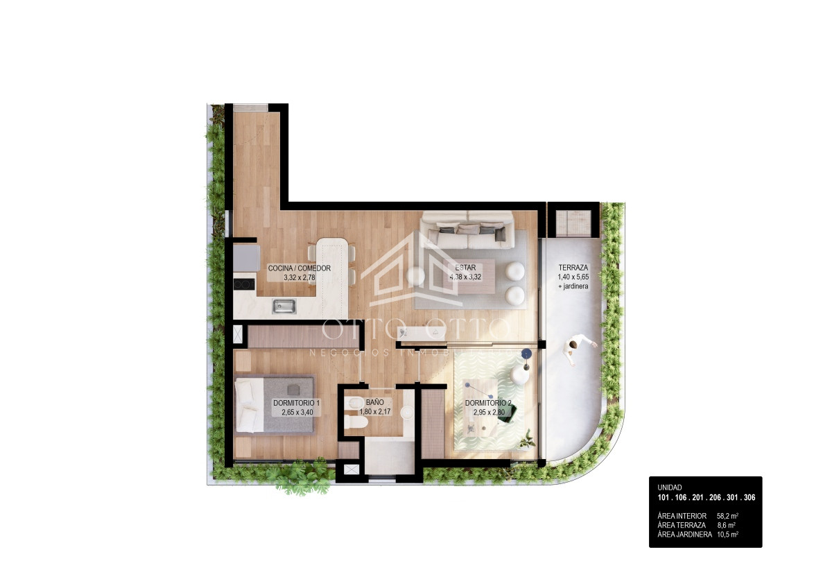 Apartamento ID.27570 - Apartamento en venta de 1 dormitorio en Punta del Este, pozo, preventa