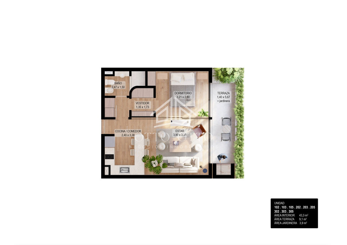 Apartamento ID.27570 - Apartamento en venta de 1 dormitorio en Punta del Este, pozo, preventa