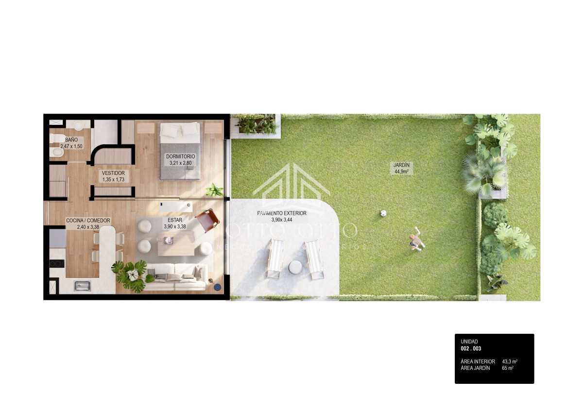 Apartamento ID.27570 - Apartamento en venta de 1 dormitorio en Punta del Este, pozo, preventa