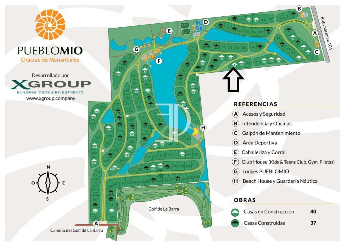 Terreno ID.172 - Terreno en Manantiales, Pueblo Mio