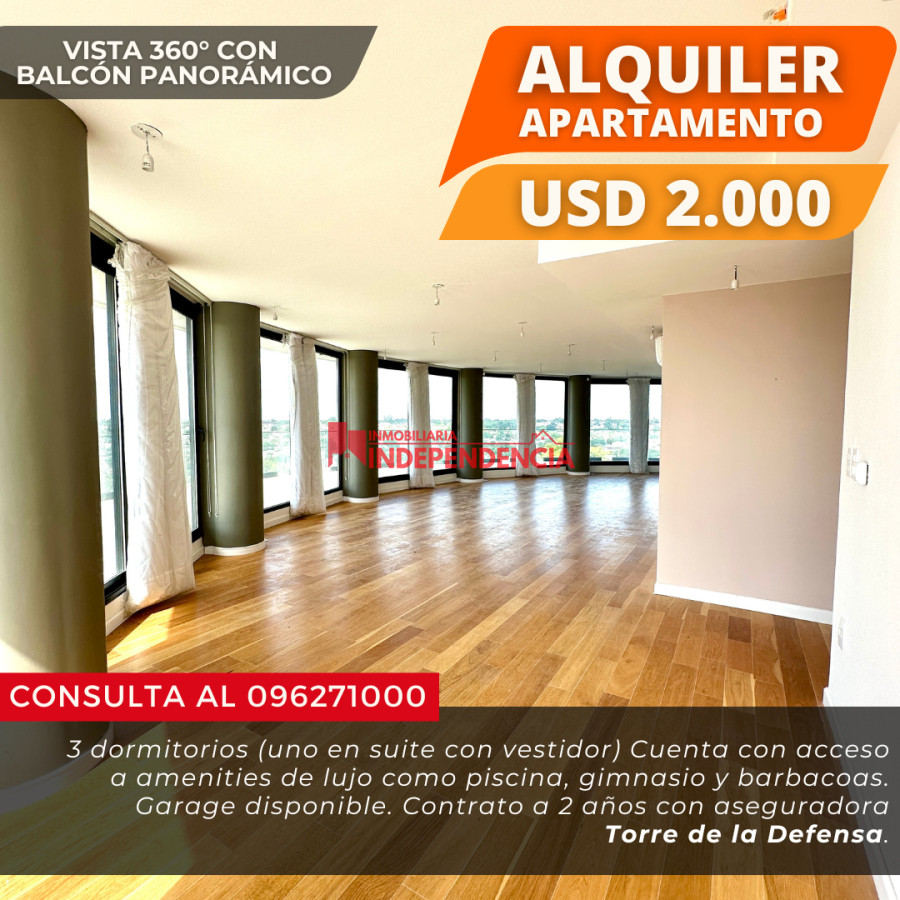 Apartamento ID.176 - En alquiler Exclusivo Apartamento con Vista 360°