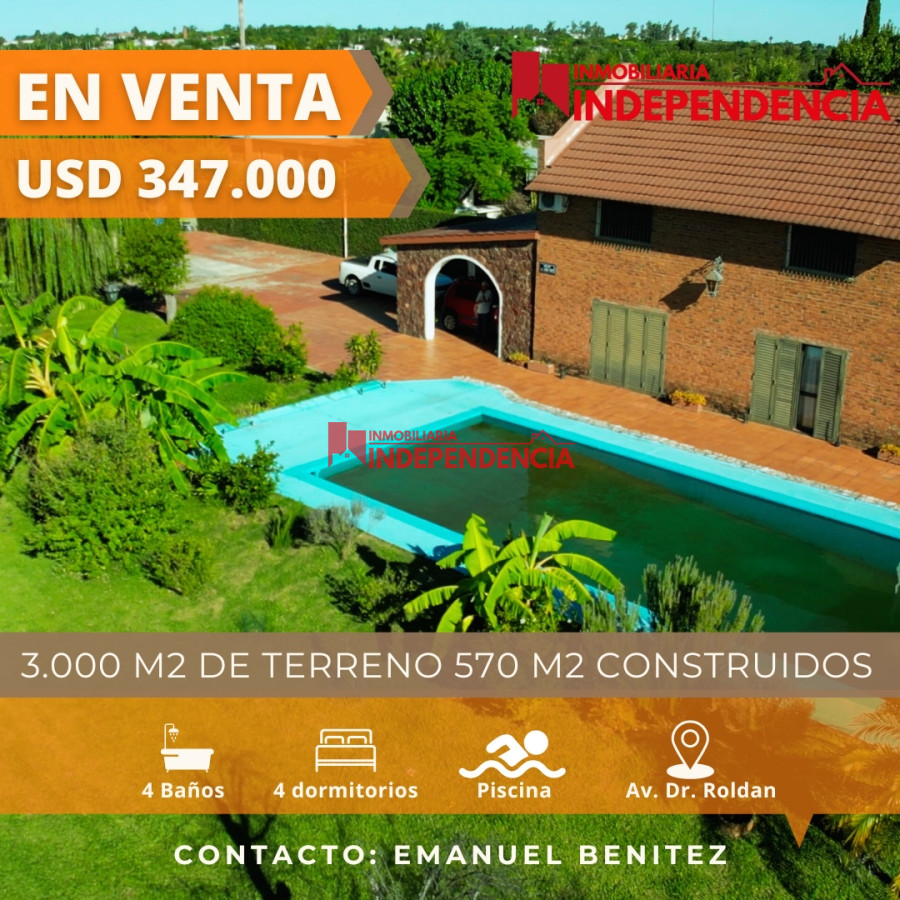 Casa ID.131 - Exclusiva propiedad de 570 m2 en 3.000 m2 cuadrados de terreno