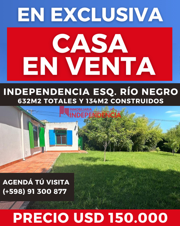 Casa ID.188 - CASA EN VENTA CON 632 M2 TOTALES GRAN POTENCIAL