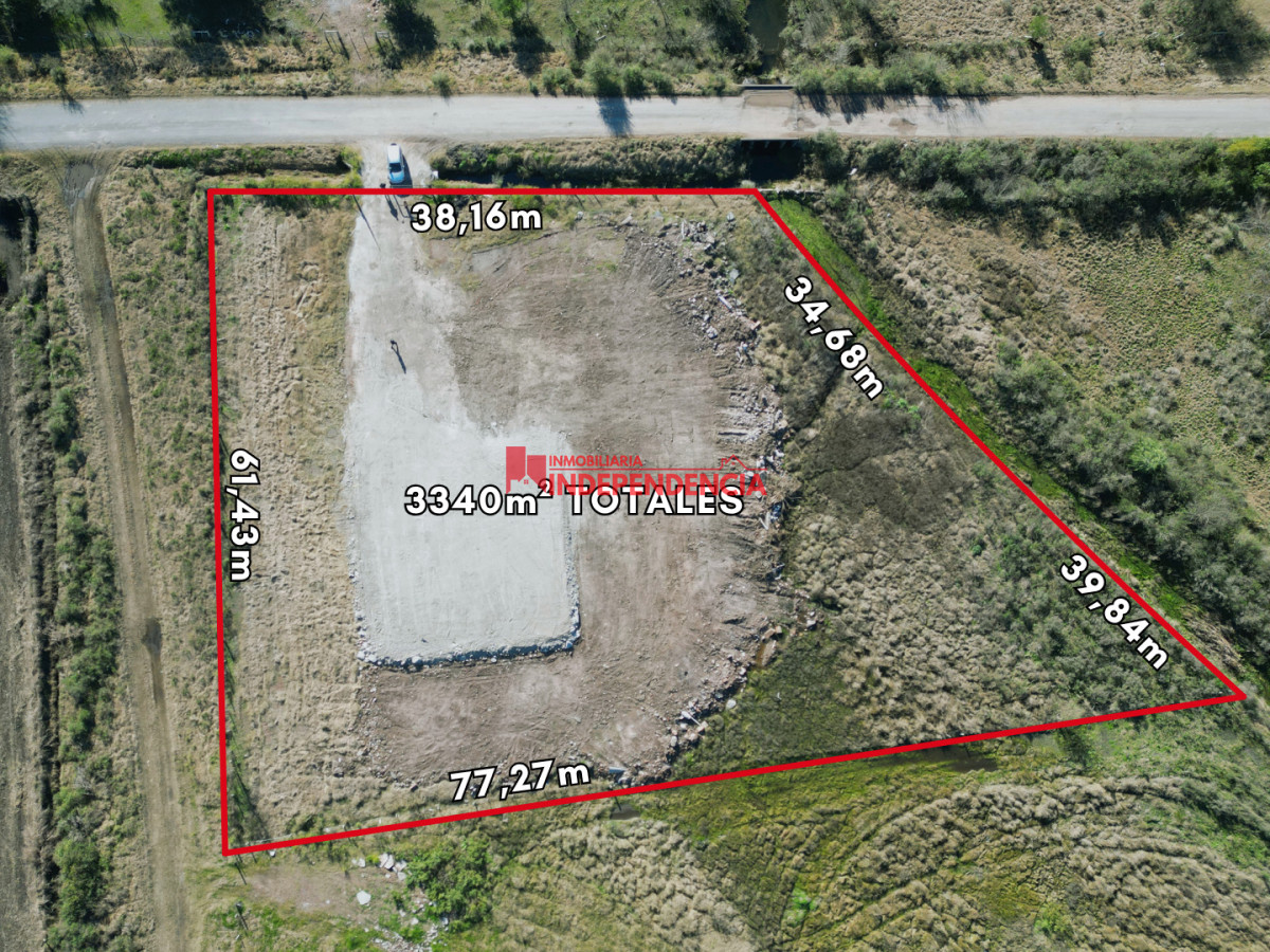 Terreno ID.325 - Terreno de 3340 m2 nivelado y con relleno listo para construir