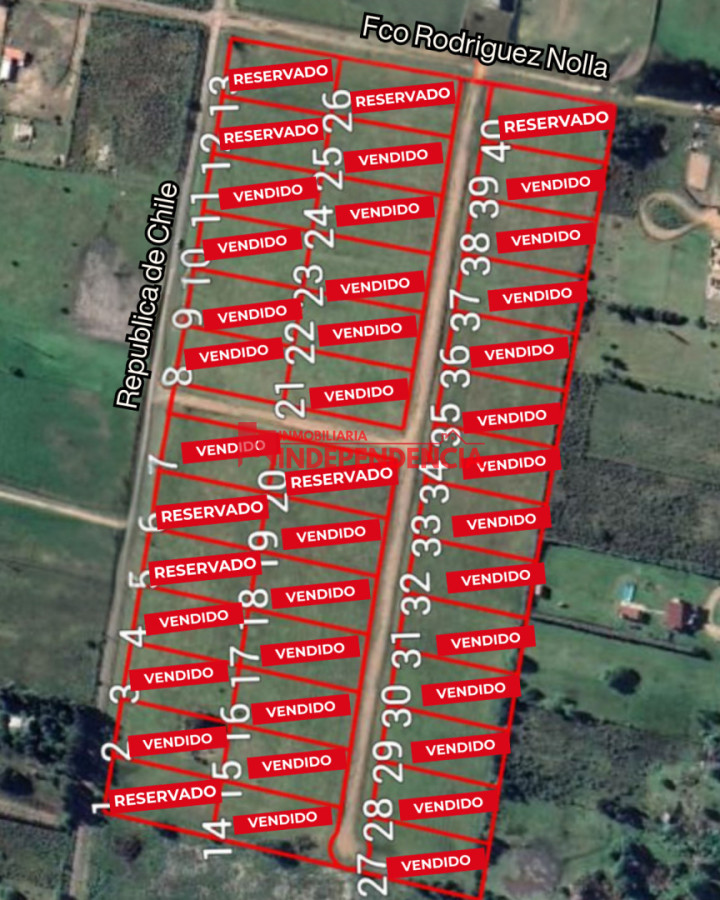 Terreno ID.171 - Barrio Lomas del Este Terrenos financiados con disponibilidad de servicios