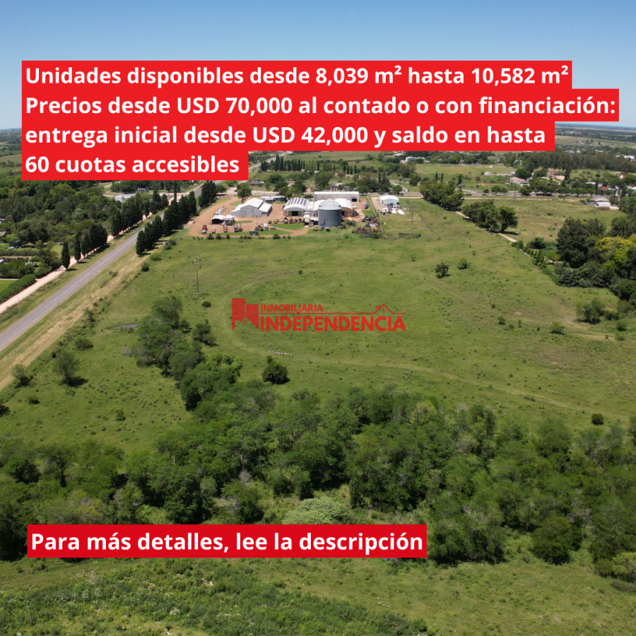 Terreno ID.169 - TERRENOS DE 1 HA EN VENTA CONTADO Y FINANCIADO