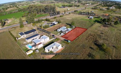 Terreno zona RUTA 3 con entrega inicial de USD 15000