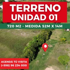 TERRENO DE 720M2 FINANCIADO