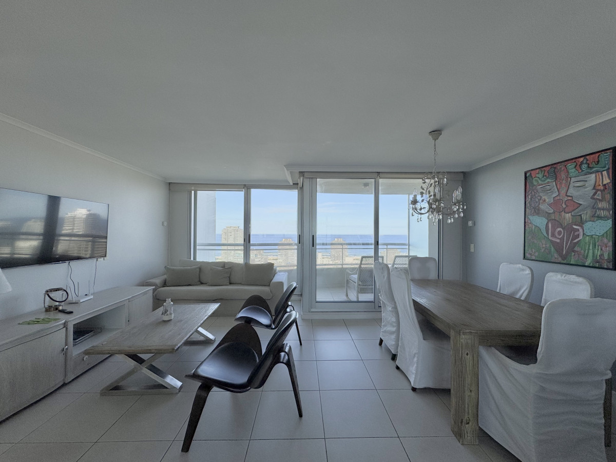 Apartamento en venta 2 dormitorios Aidy Grill Punta del Este Ocean Drive piso alto vista al mar