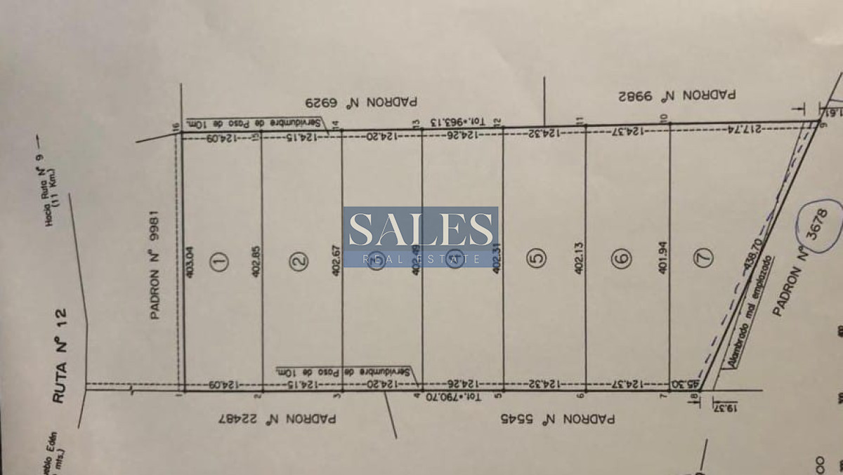 Chacra ID.683 - Chacras en venta en Pueblo Eden
