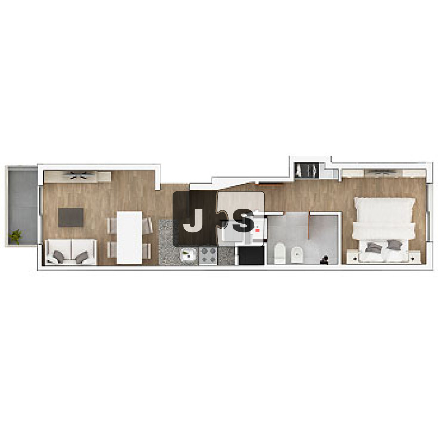 Apartamento ID.3276 - venta Apartamento 1 Dormitorio, Piscina, Barbacoa, Cordon 