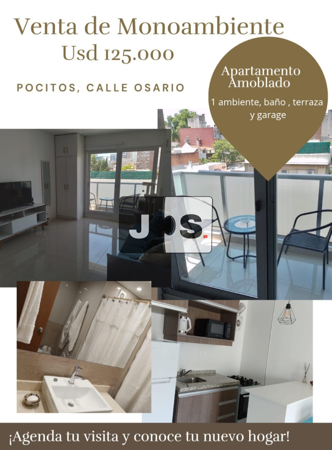 Apartamento ID.2175 - Venta monoambiente Pocitos Montevideo