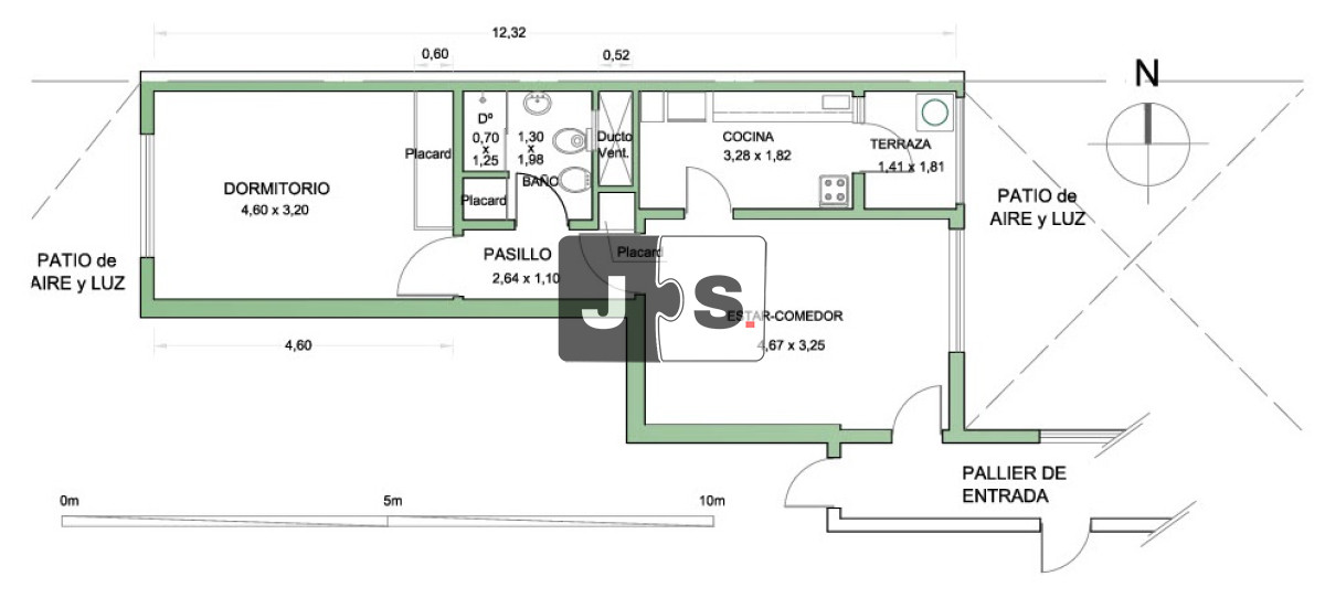 Apartamento ID.4213 - Vendo apartamento con 1 dormitorio y 1 baño en zona Tres Cruces 