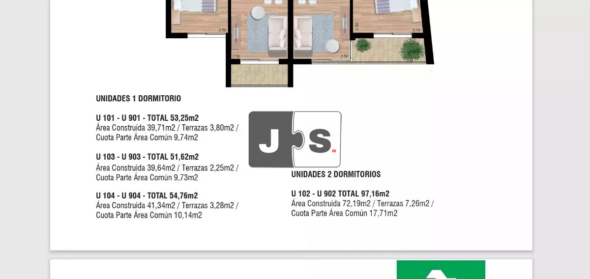 Apartamento ID.2792 - Vendo apartamento a estrenar ideal inversores Tres Cruces