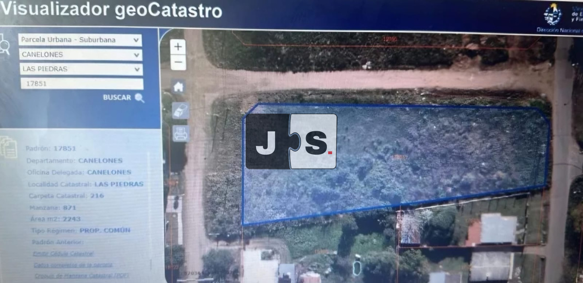 Terreno ID.3209 - Venta terreno 2243m* Las Piedras Canelones
