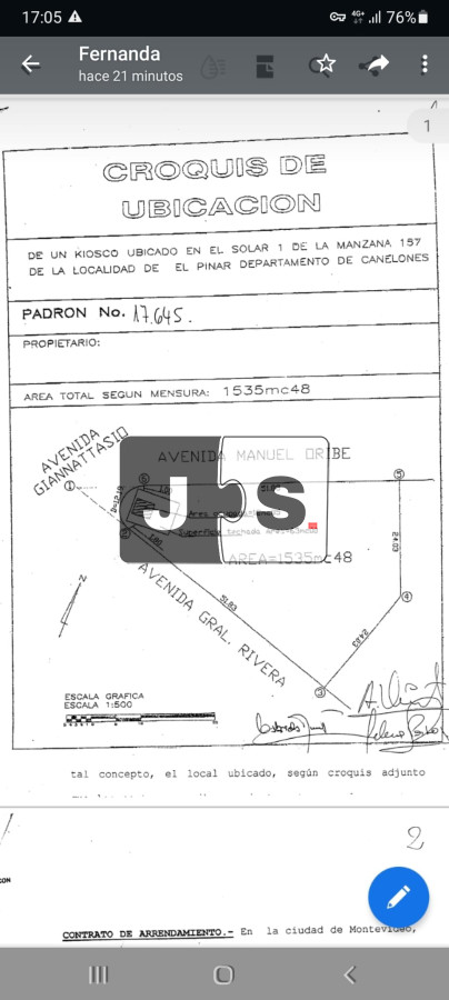 Terreno ID.1123 - Venta terreno 1535m* El Pinar C. de la Costa