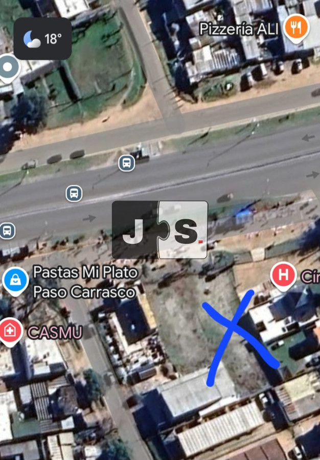 Terreno ID.1836 - Venta y alquiler terreno 696 m2 Paso Carrasco C. de la Costa
