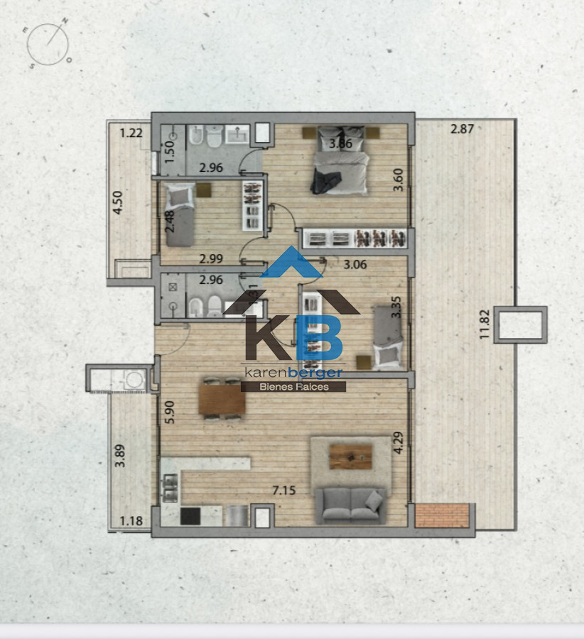 Apartamento ID.578 - Apartamento en Montevideo, Malvi­n