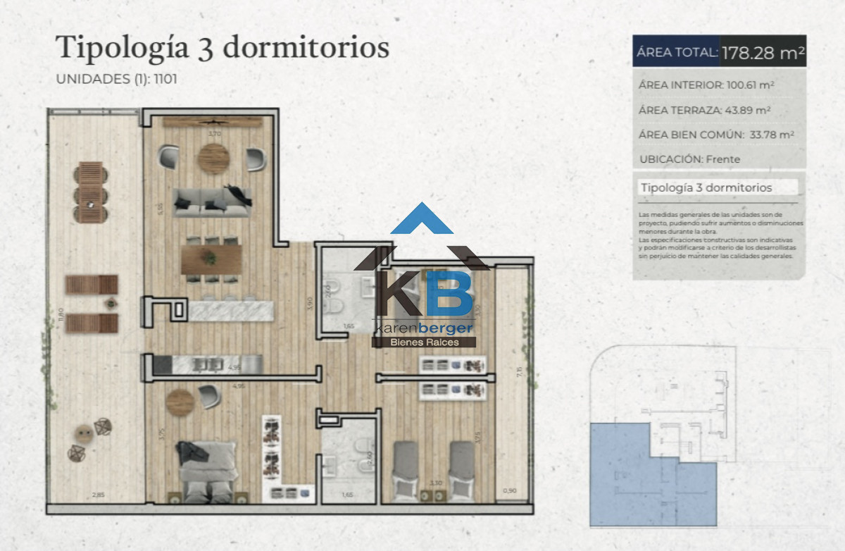 Apartamento ID.452 - Apartamento en Montevideo, Pocitos Nuevo