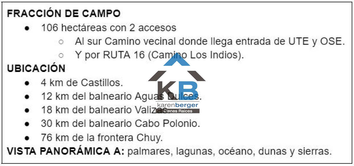 Campo Ref.586 - Campo en Castillos, 