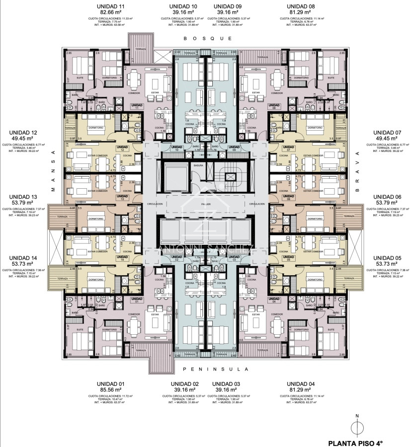 Apartamento ID.430 - Apartamento Venta 2 dormitorios Punta del Este A ESTRENAR