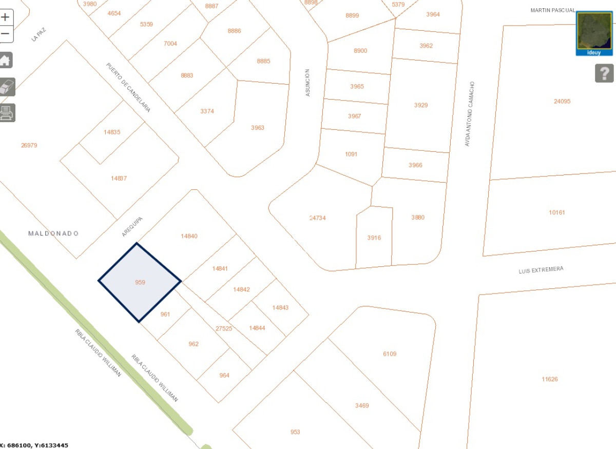 Terreno ID.3648 - TERRENO FRENTE AL MAR , SE PUEDE EDIFICAR EN PH 4 PISOS