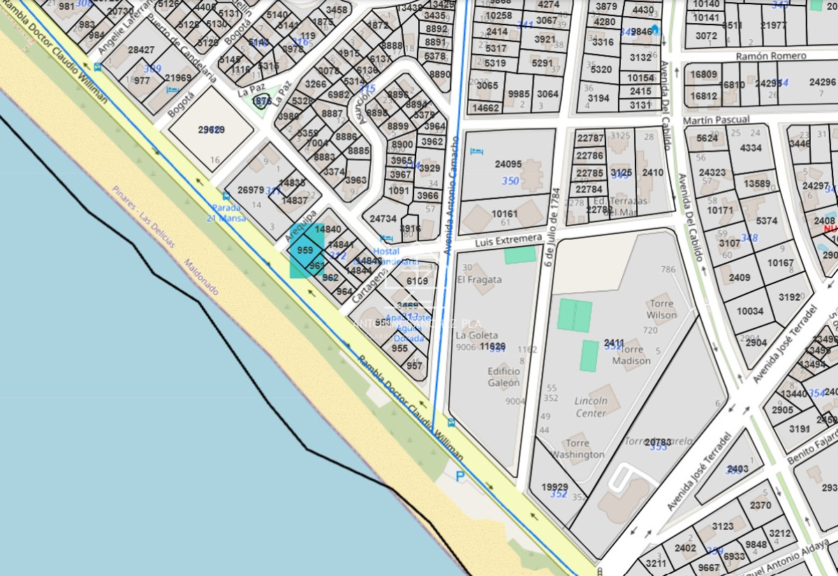 Terreno ID.3648 - TERRENO FRENTE AL MAR , SE PUEDE EDIFICAR EN PH 4 PISOS