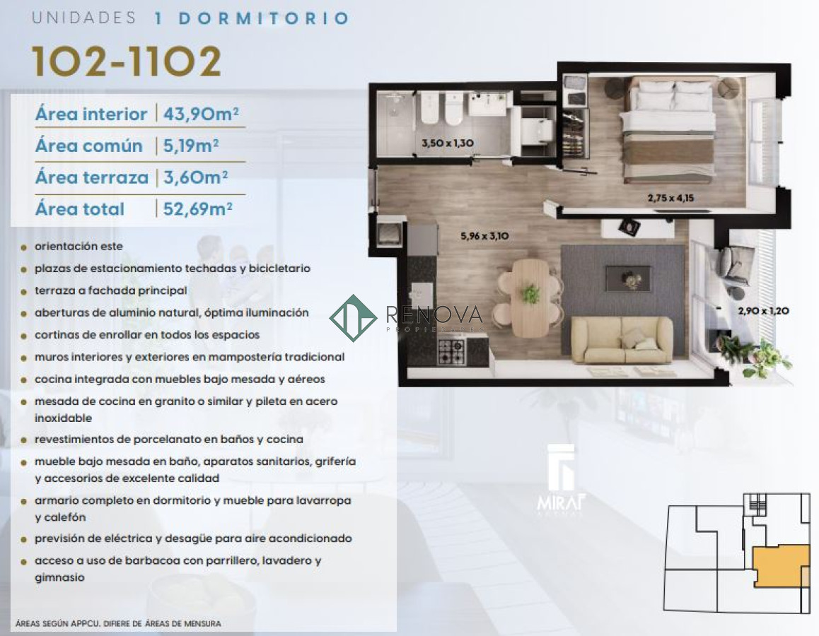 Apartamento ID.637 - Proyecto Miraf Arenal