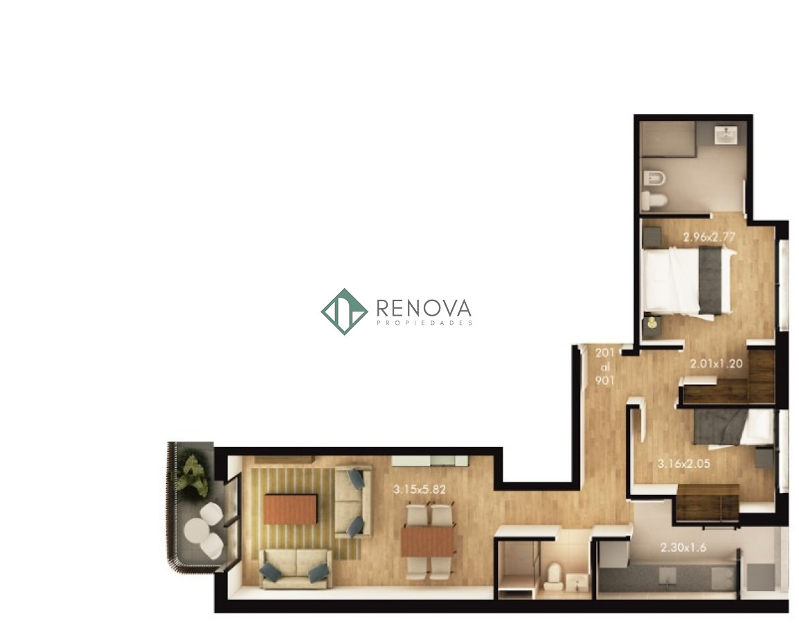Apartamento ID.652 - Proyecto: BeOne Fit26