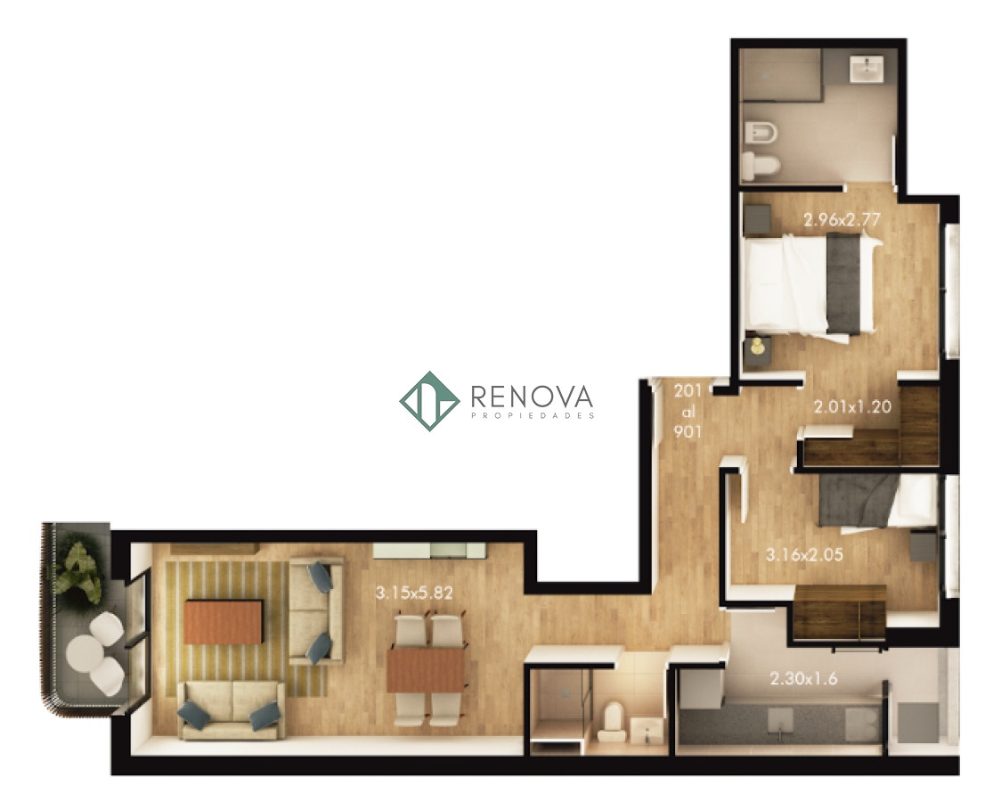 Apartamento ID.652 - Proyecto: BeOne Fit26
