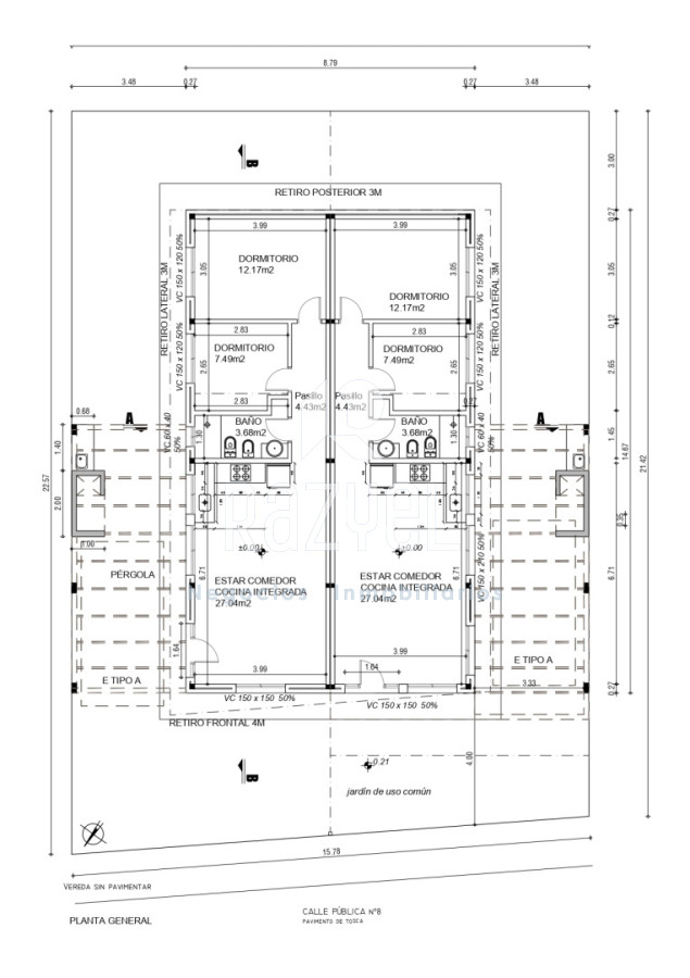 Casa ID.1045 - En venta 2 Casas en PH ,Barrio 4H Maldonado . Obra Avanzada