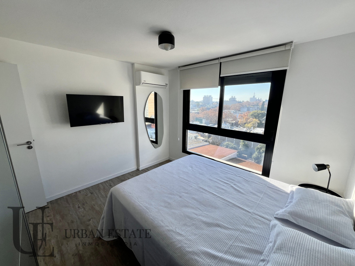 Apartamento ID.487 - Alquiler Apartamento 1 Dormitorio Amueblado Piso 9, En Pocitos 