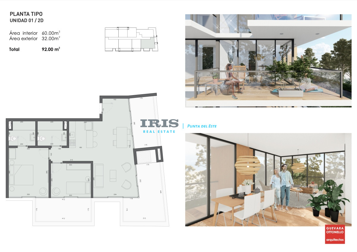 Apartamento de 2 dormitorios en Venta, Edificio Genova, Financiación