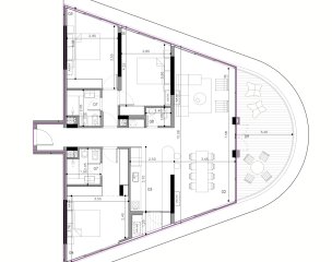 Oportunidad! Apartamento en pozo, 3 dormitorios Wave Roosevelt