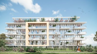 Edificio Genova, Apartamento de 2 dormitorios en pozo, Punta del Este