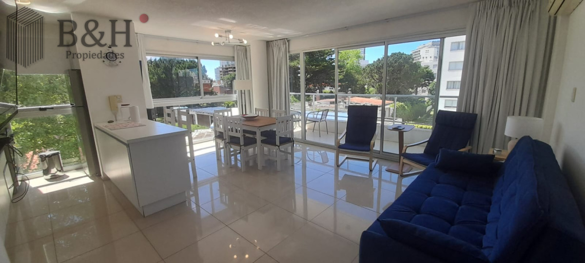 ALQUILER  INVERNAL DE APARTAMENTO DE 1 DORMITORIO Y UN BAÑOS, AYDI GRILL, PUNTA DEL ESTE  - BYH6251A