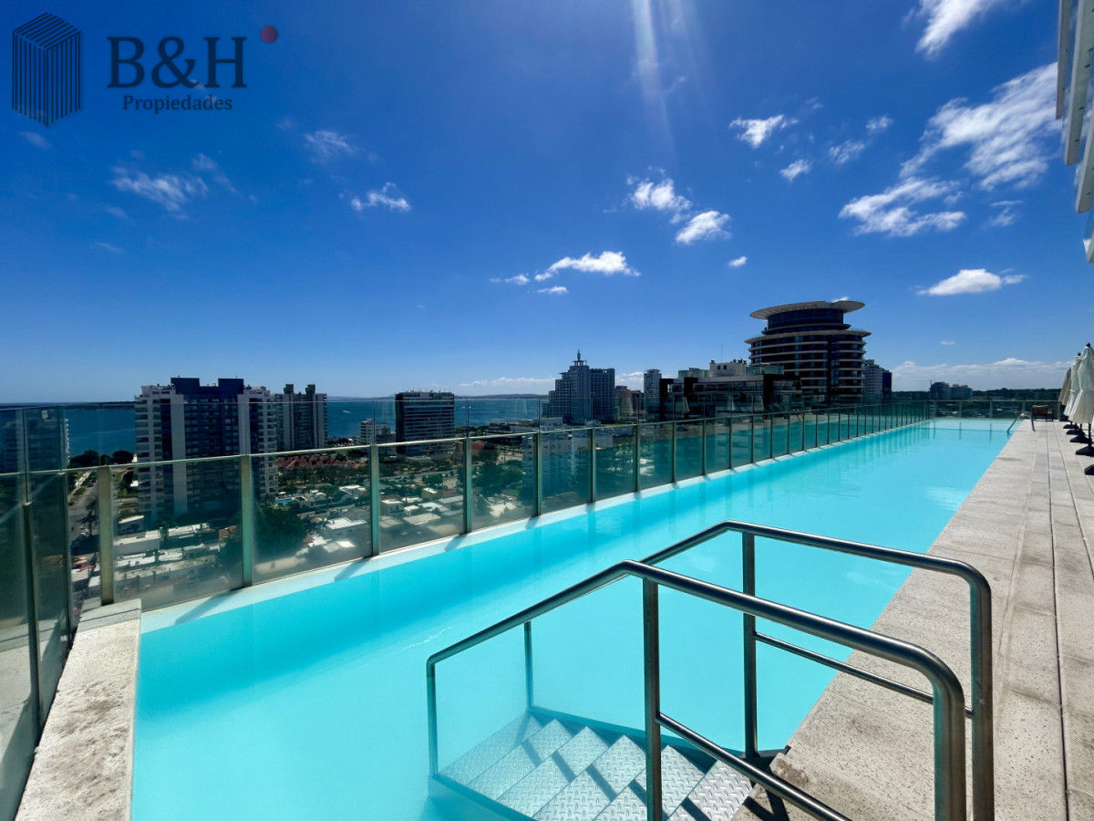 Venta apartamento de 2 dormitorios, 3 baños y doble garage en brava. - BYH6750A